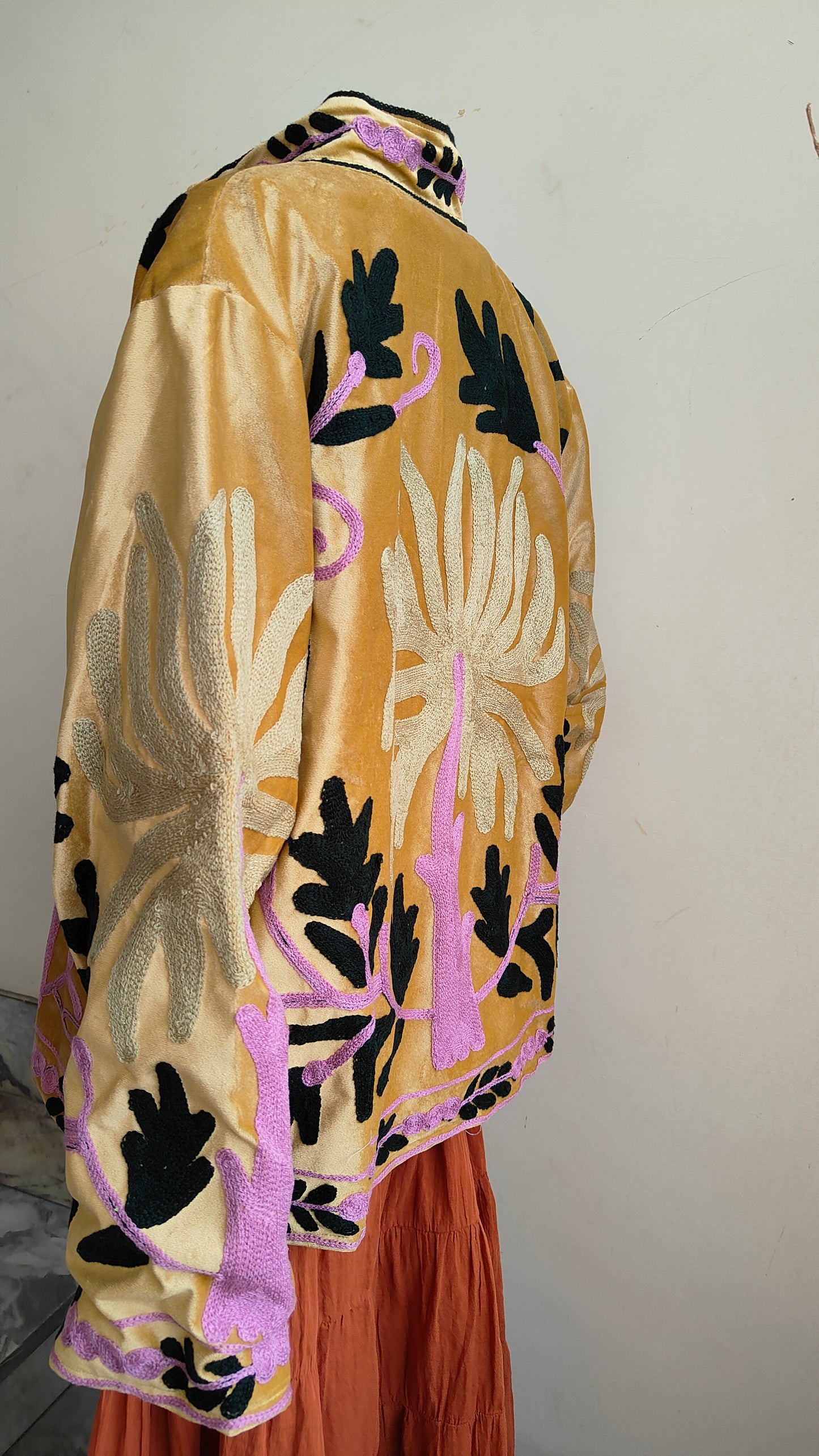 Giacca Boho con Tasche Laterali