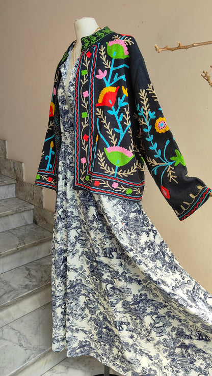 Giacca Boho tasche Canapa