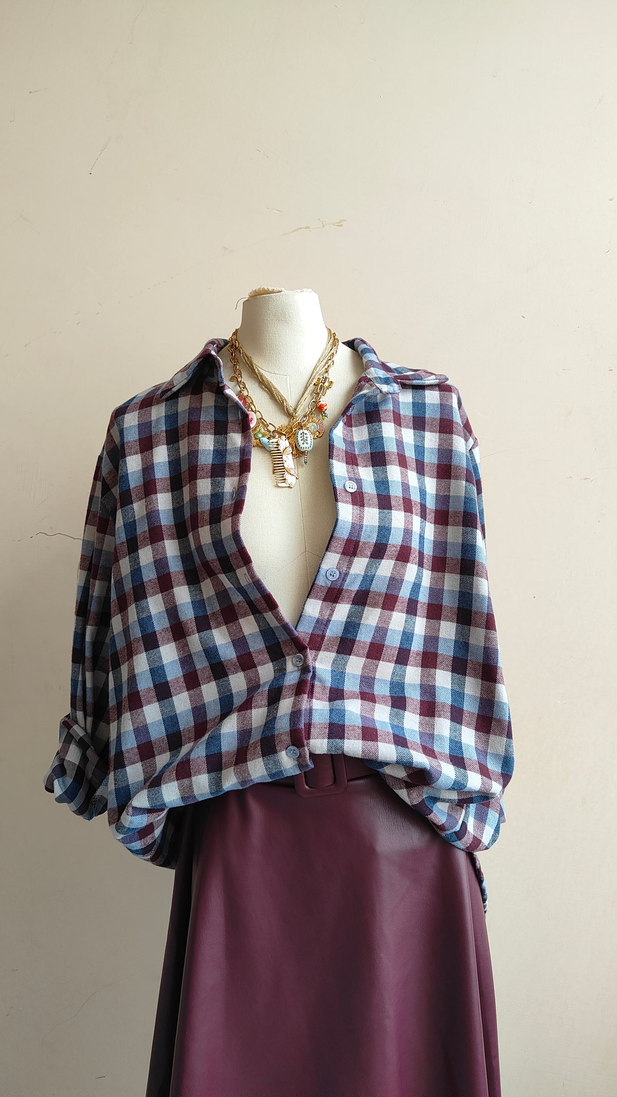 CAMICIA CHECK OVERSIZE