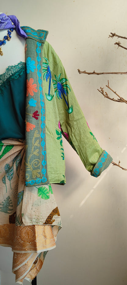 Giacca Boho tasche Canapa