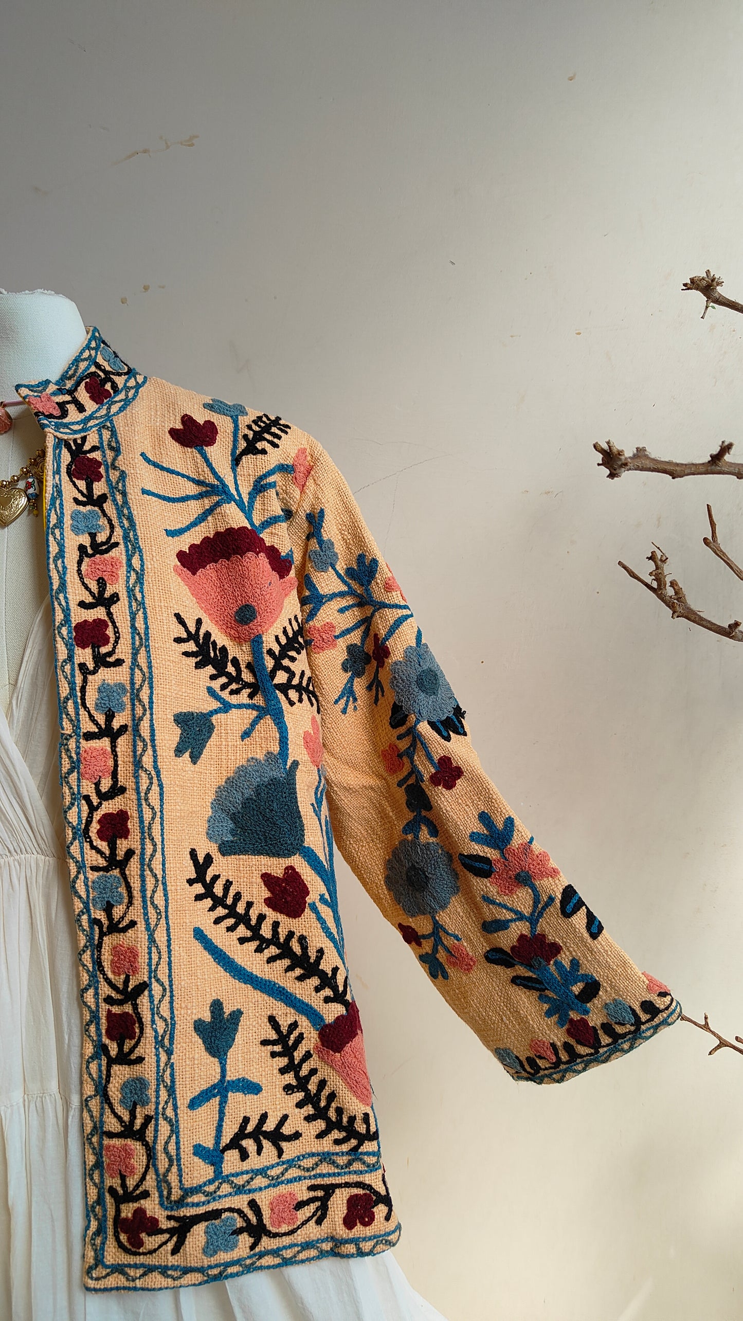 Giacca Boho tasche Canapa