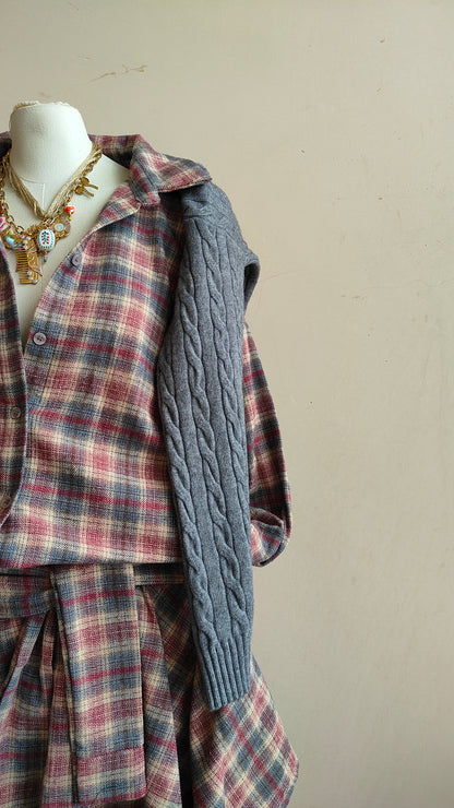COMPLETO CHECK – CAMICIA & GONNA ASIMMETRICA
