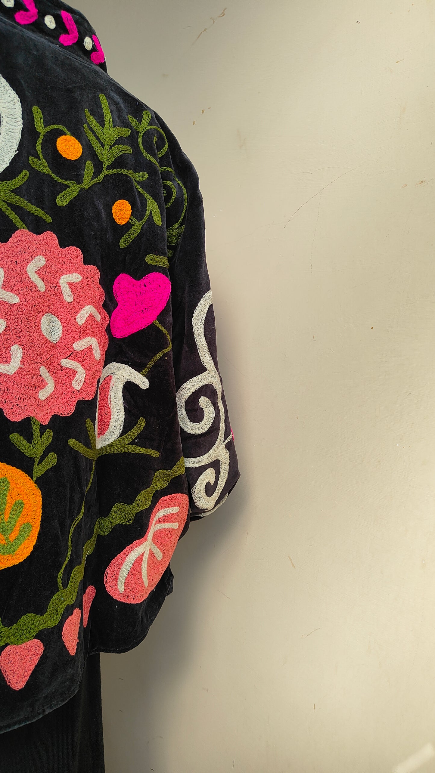 Giacca Boho con Tasche Laterali