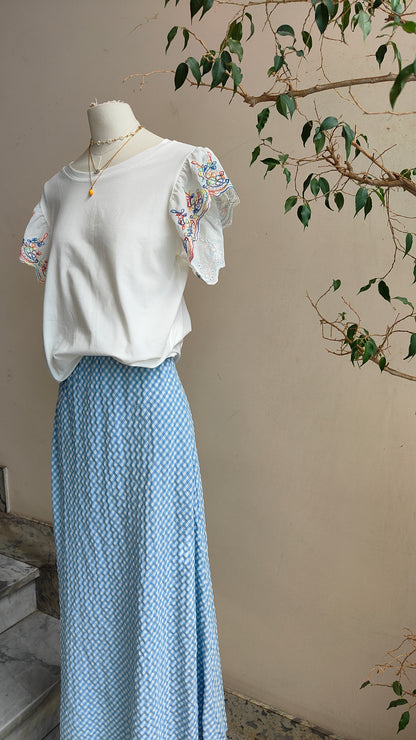 T-shirt Fiorellini Ricamati