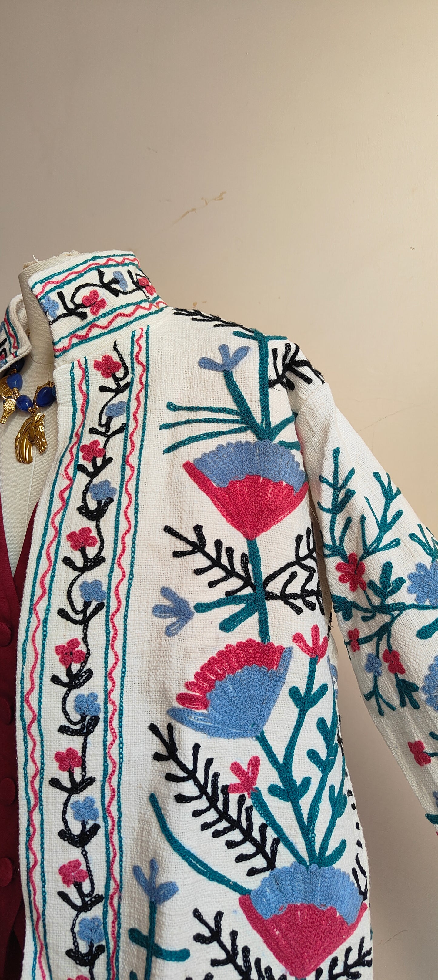Giacca Boho tasche Canapa