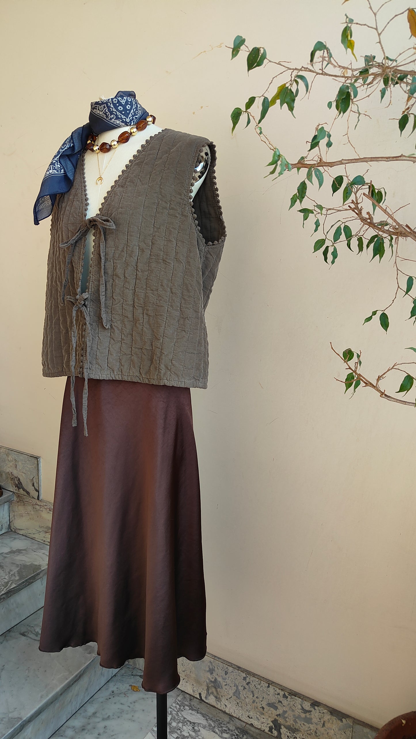 Gilet Trapuntato in Cotone