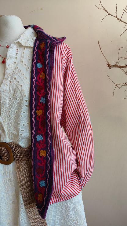 Giacca Boho con Tasche Laterali