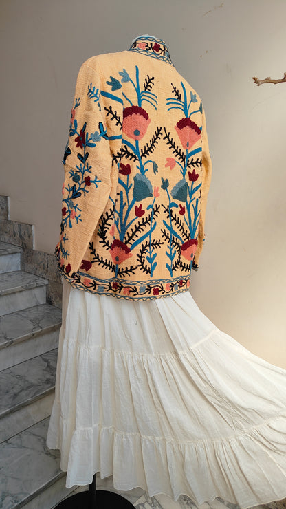 Giacca Boho tasche Canapa