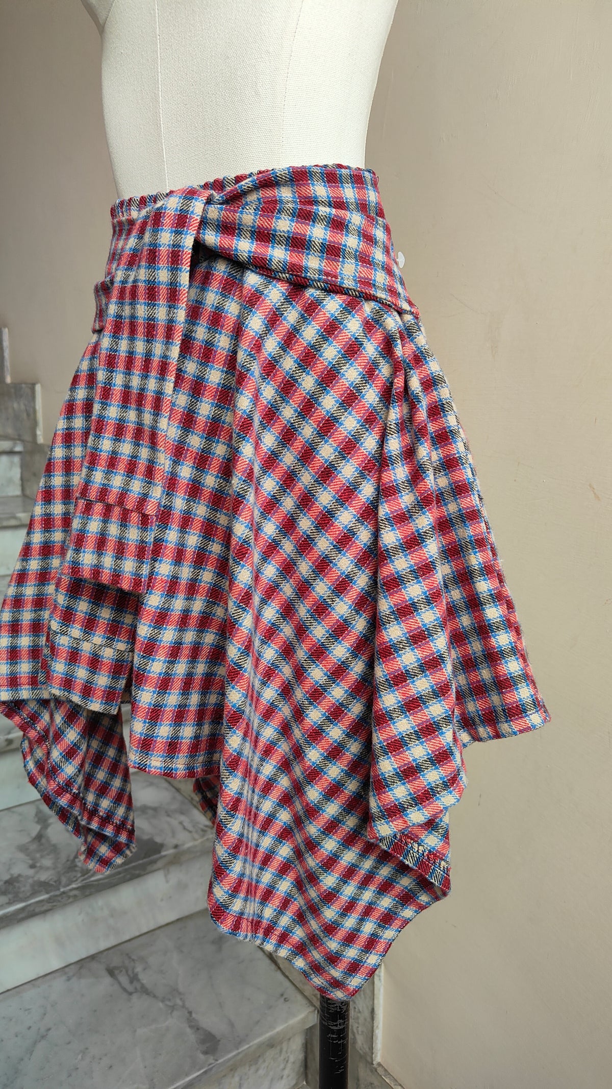 COMPLETO CHECK – CAMICIA & GONNA ASIMMETRICA