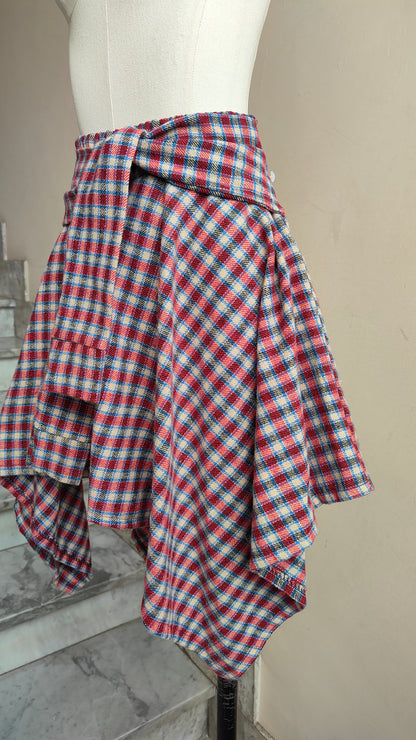COMPLETO CHECK – CAMICIA & GONNA ASIMMETRICA