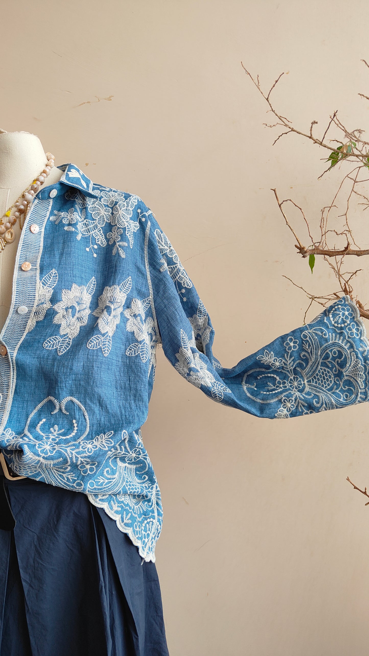 Camicia Ricamo Eterea