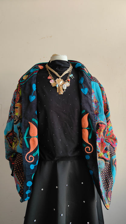 Giacca Boho con Tasche Laterali