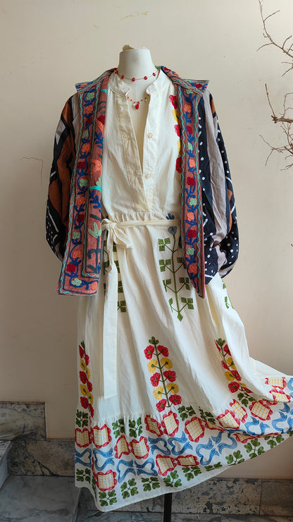Giacca Boho con Tasche Laterali