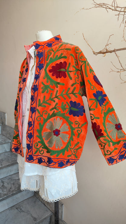 Giacca Boho con Tasche Laterali