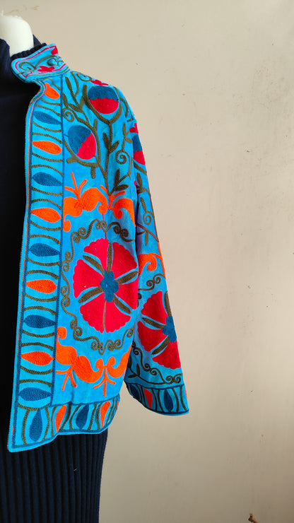 Giacca Boho con Tasche Laterali