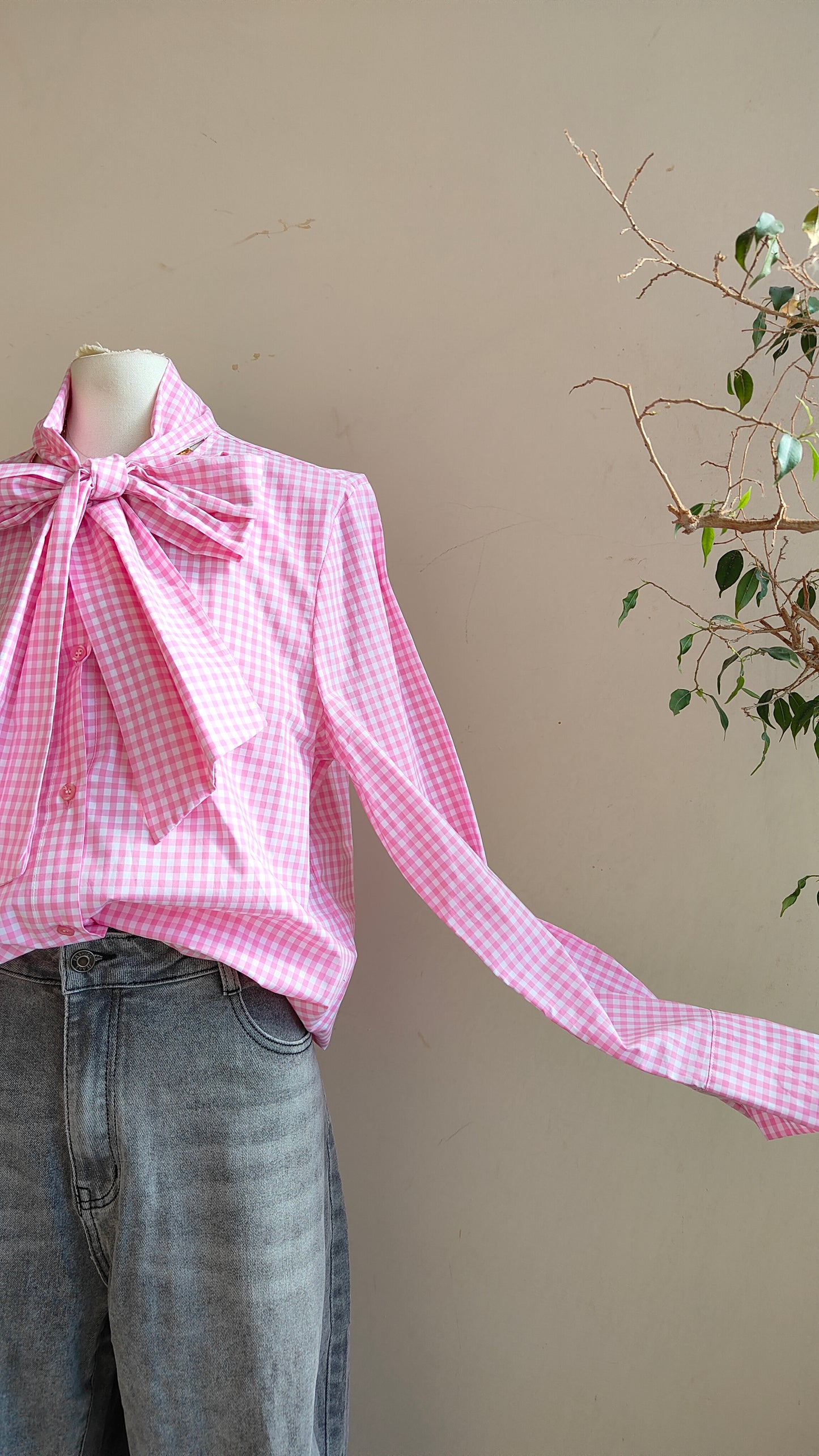 Camicia Fiocco Vichy