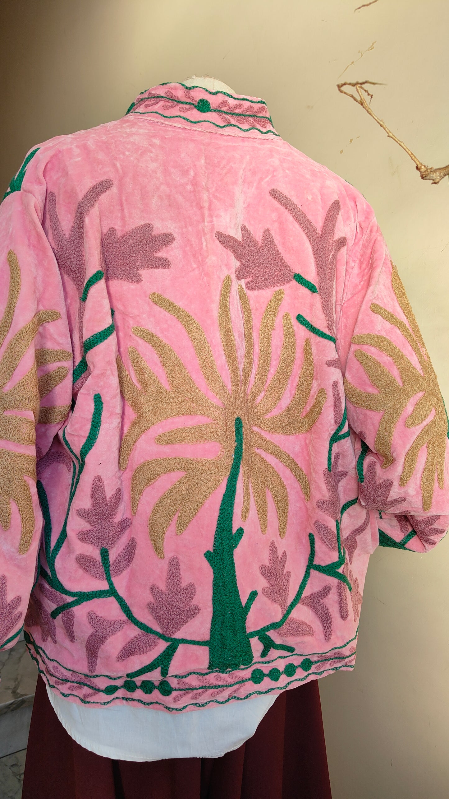 Giacca Boho con Tasche Laterali