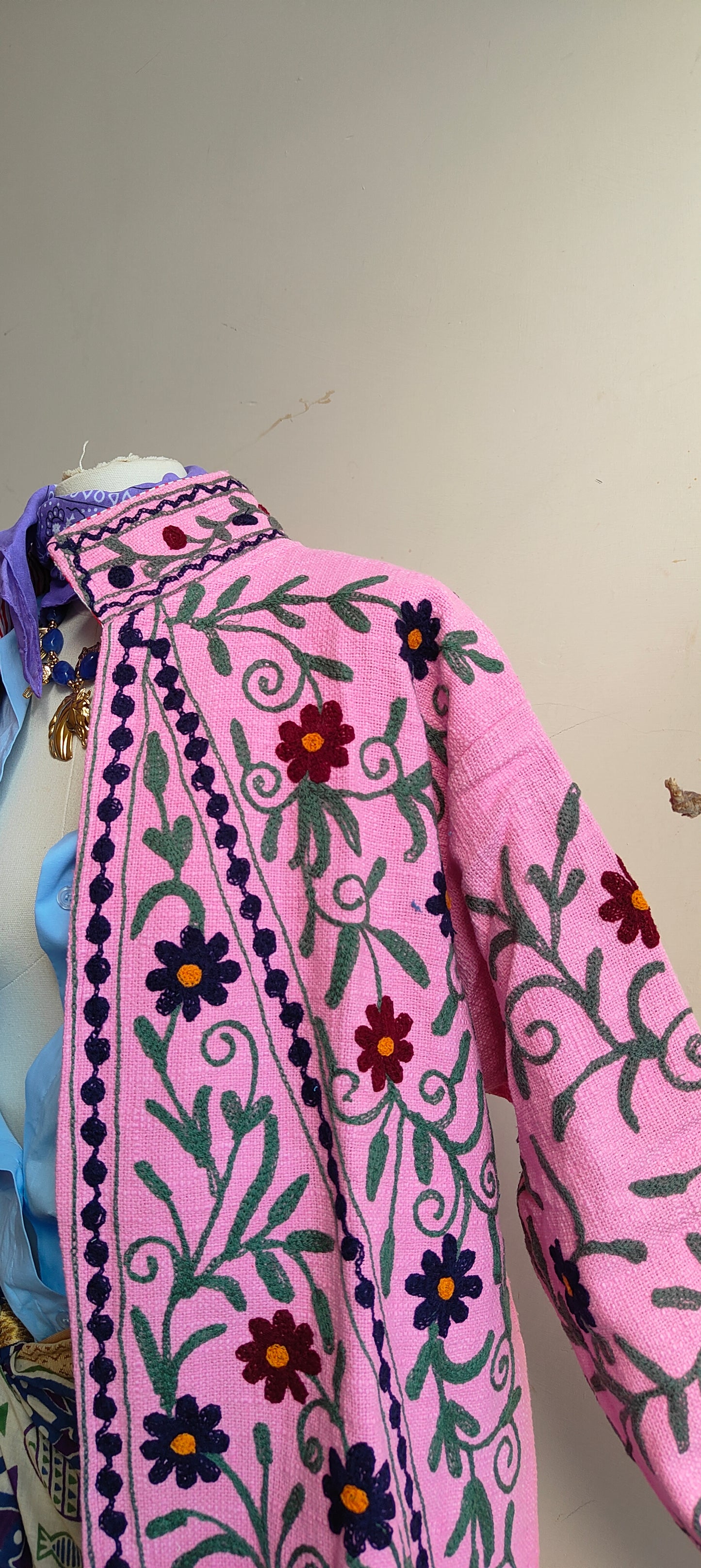 Giacca Boho tasche Canapa