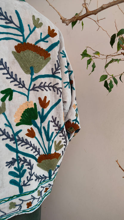 Giacca Boho con Tasche Laterali