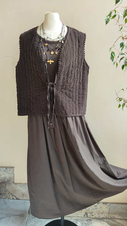 Gilet Trapuntato in Cotone