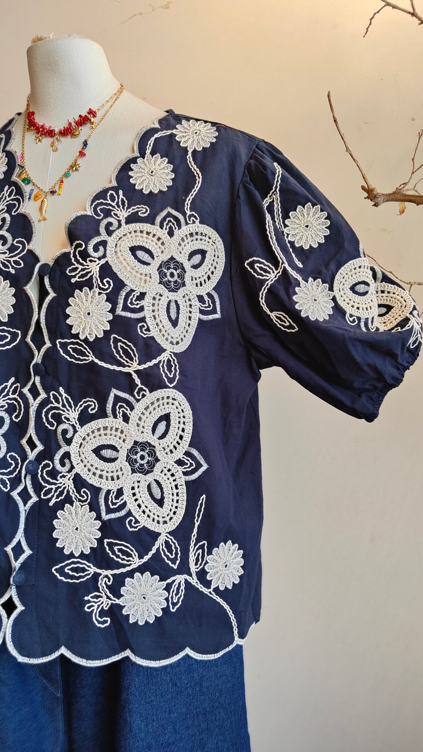 Blusa Ricamo Fleur