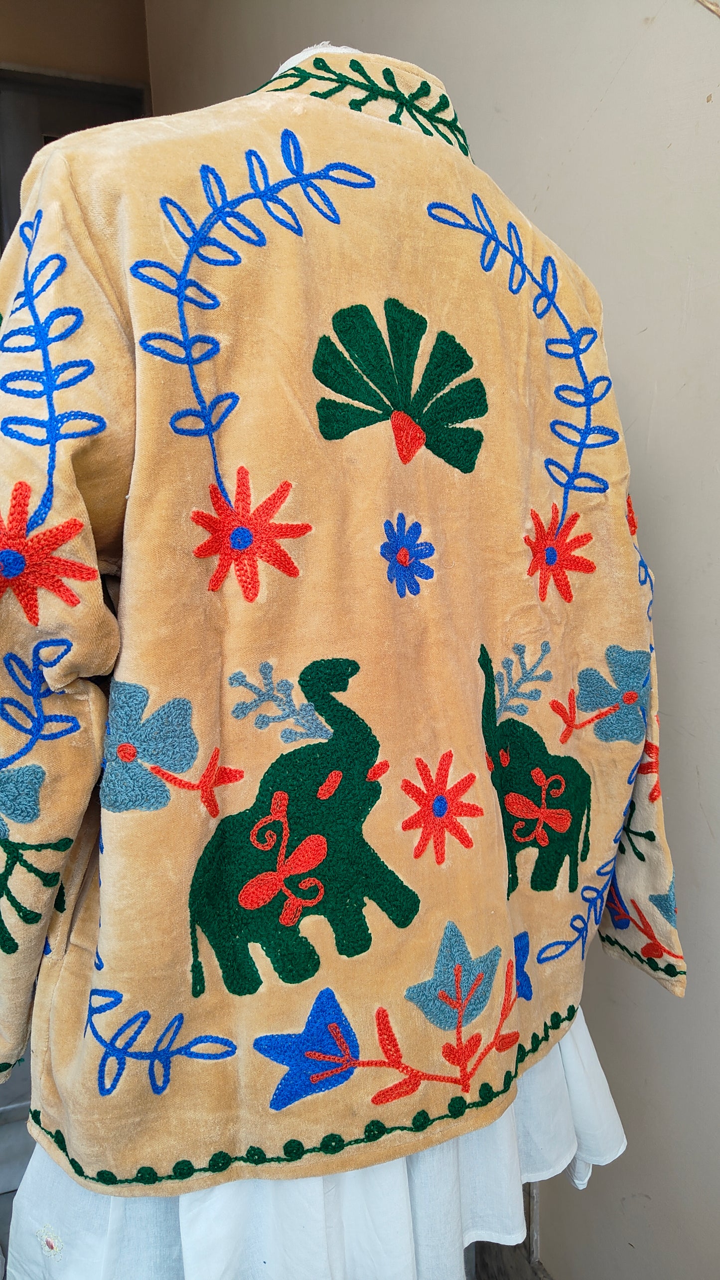 Giacca Boho con Tasche Laterali