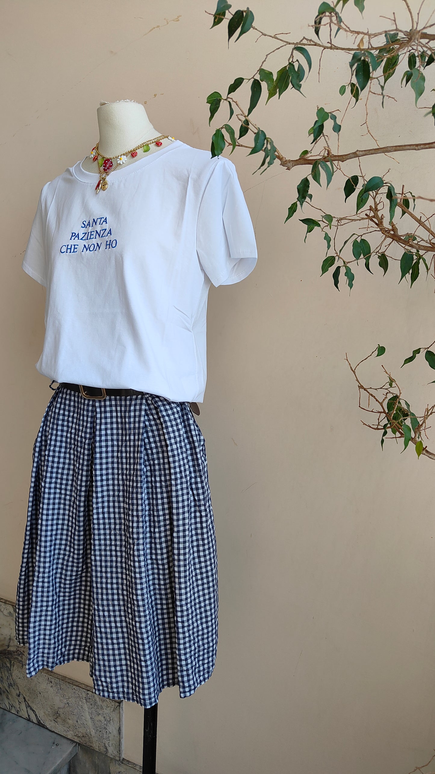 Gonna Pantalone Vichy Romance