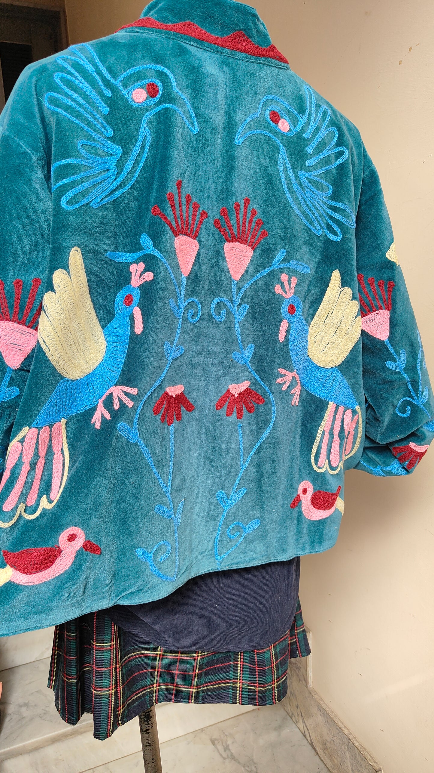 Giacca Boho con Tasche Laterali