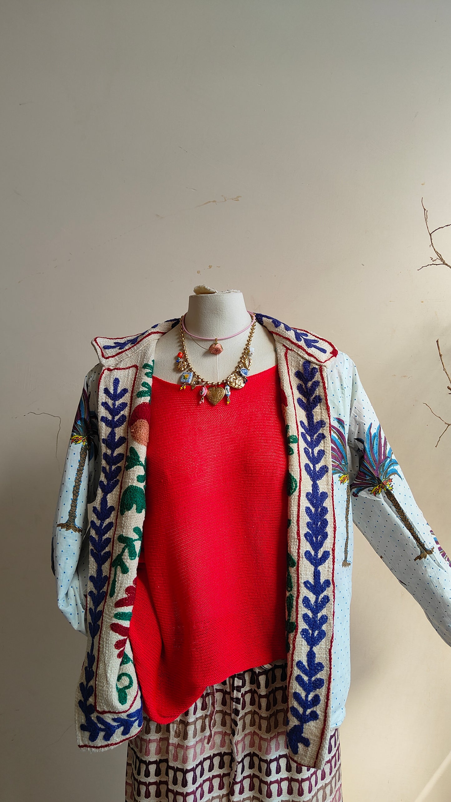 Giacca Boho tasche Canapa