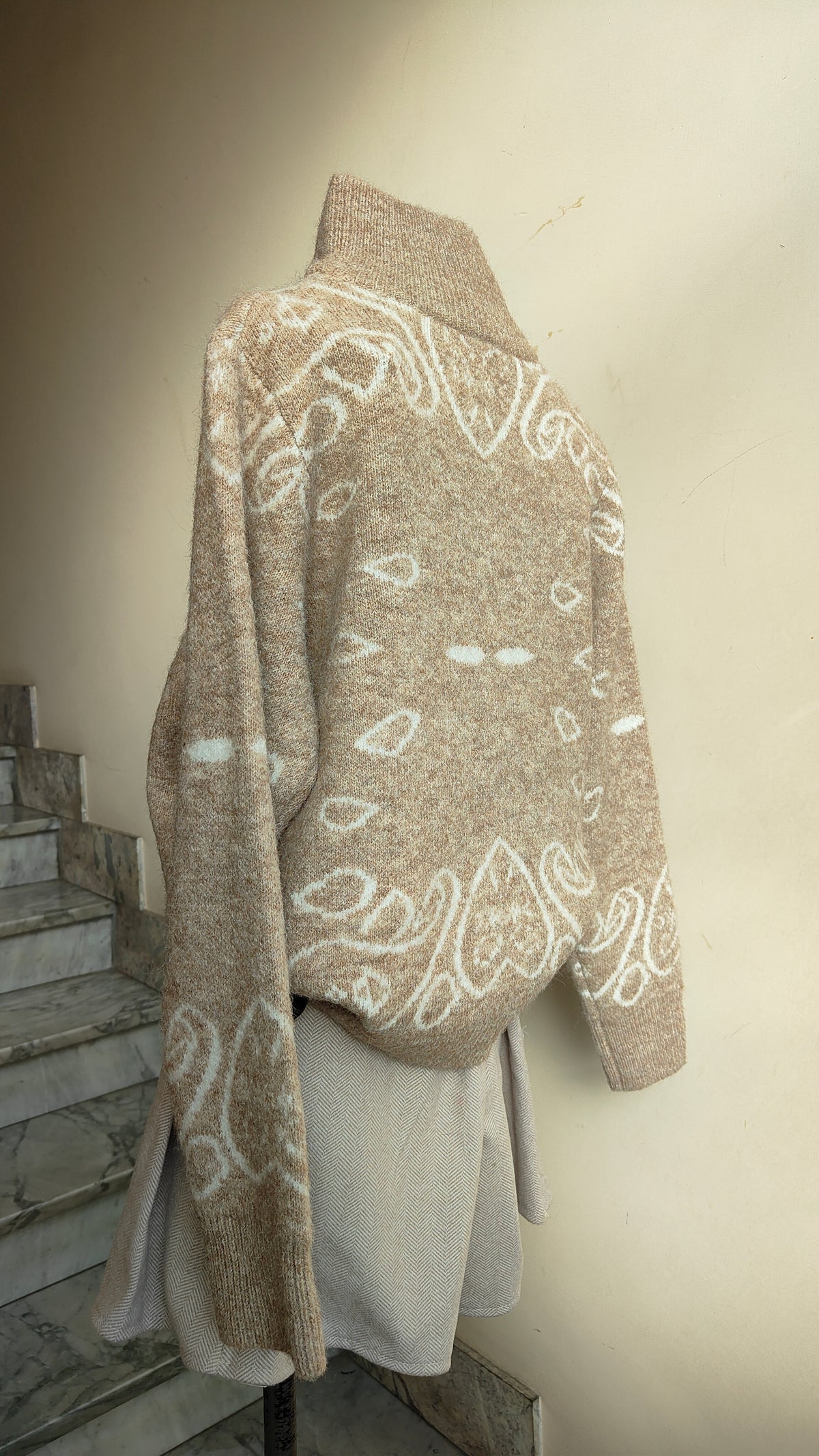 Cardigan Paisley Zip