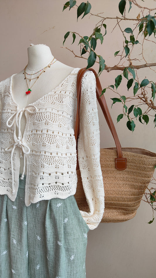 Cardigan Fili di Nuvol in cotone
