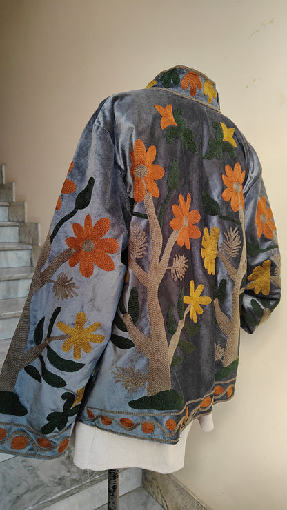 Giacca Boho con Tasche Laterali