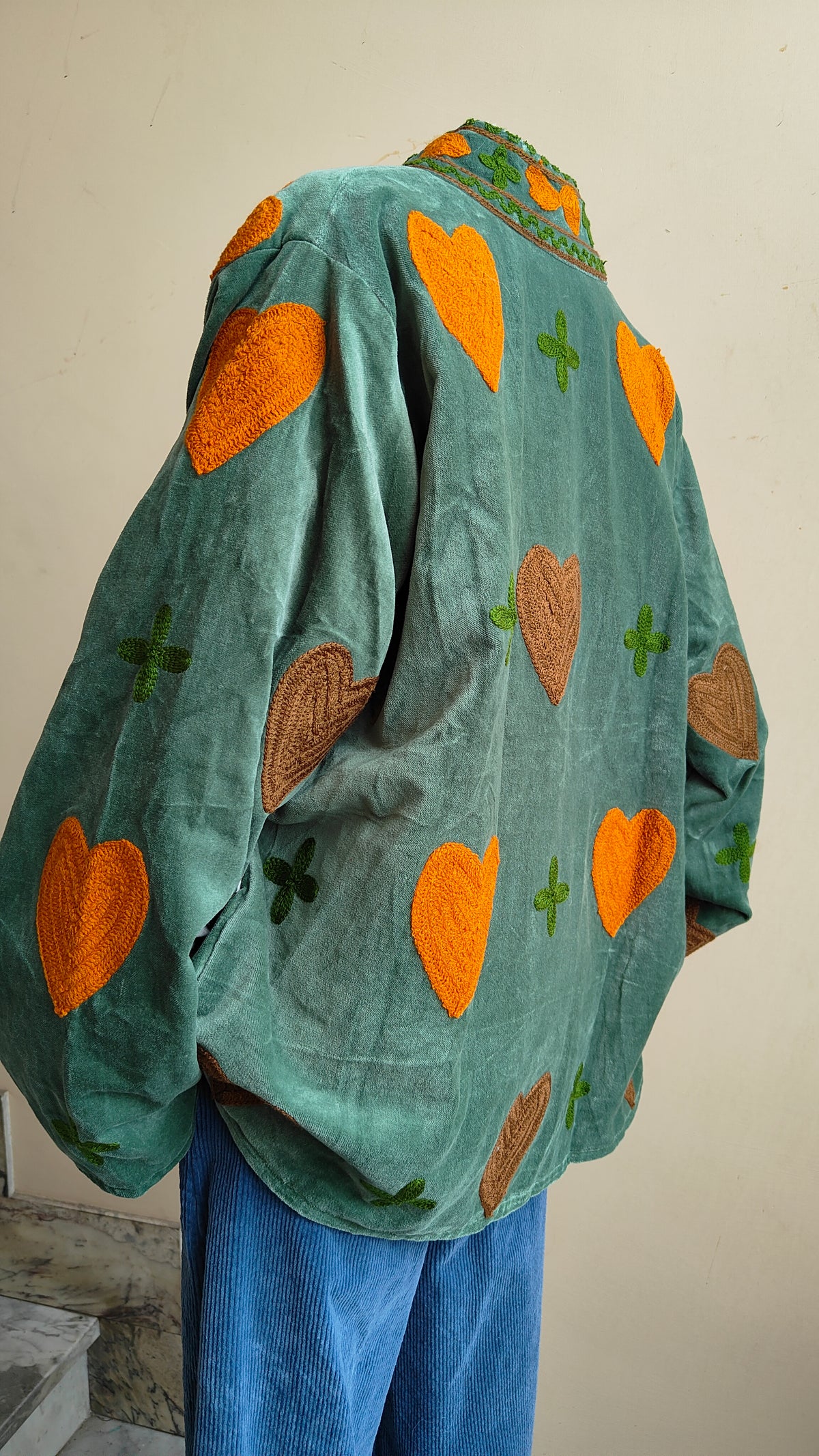 Giacca Boho con Tasche Laterali