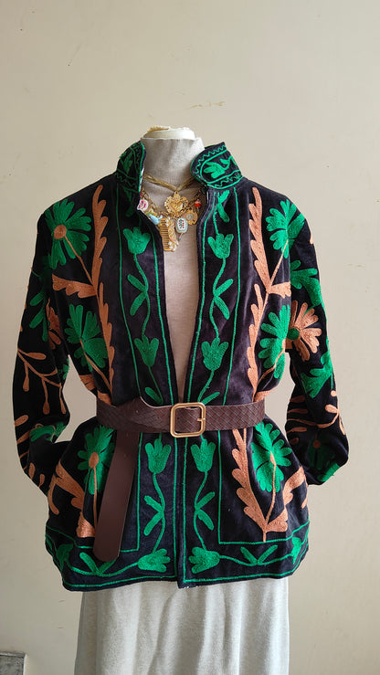 Giacca Boho con Tasche Laterali