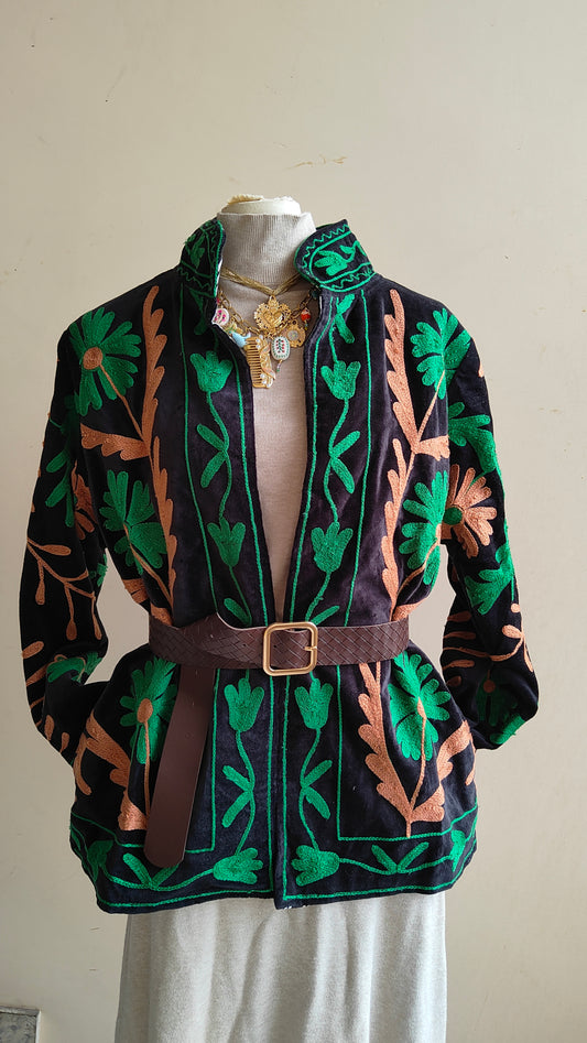 Giacca Boho con Tasche Laterali