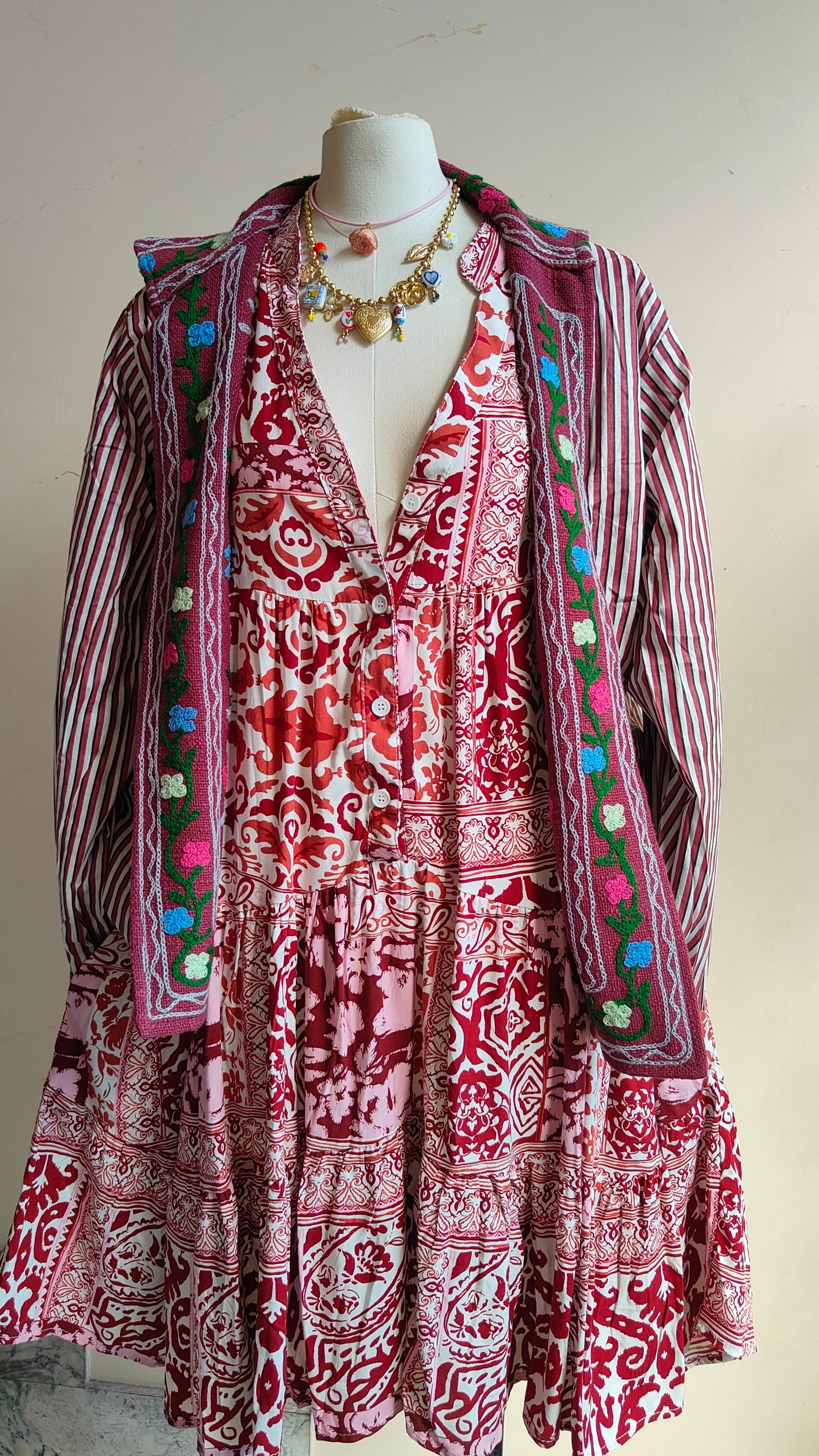 Giacca Boho tasche Canapa