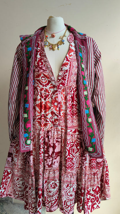 Giacca Boho tasche Canapa