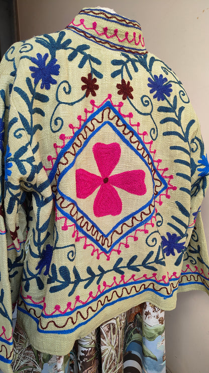 Giacca Boho tasche Canapa
