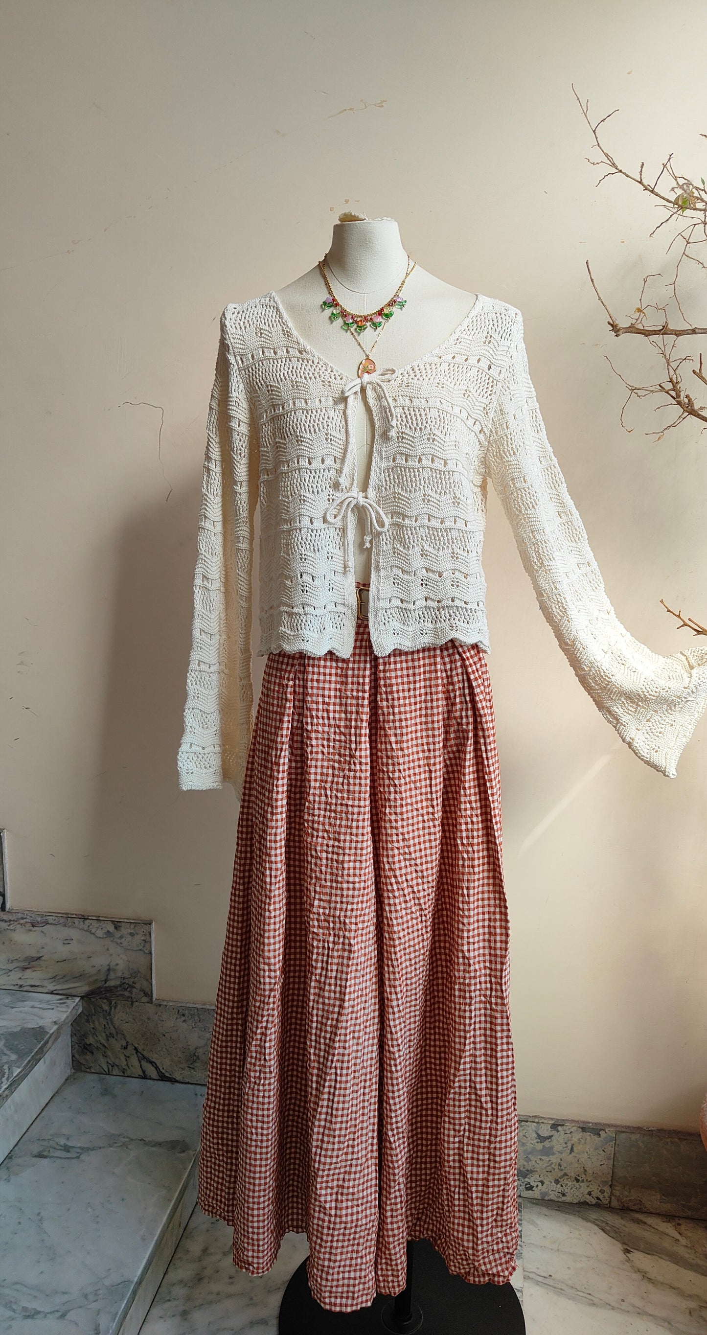 Cardigan Fili di Nuvol in cotone