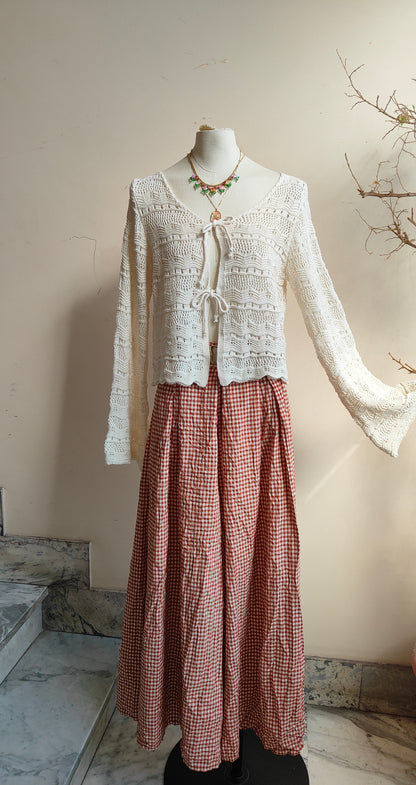 Cardigan Fili di Nuvol in cotone