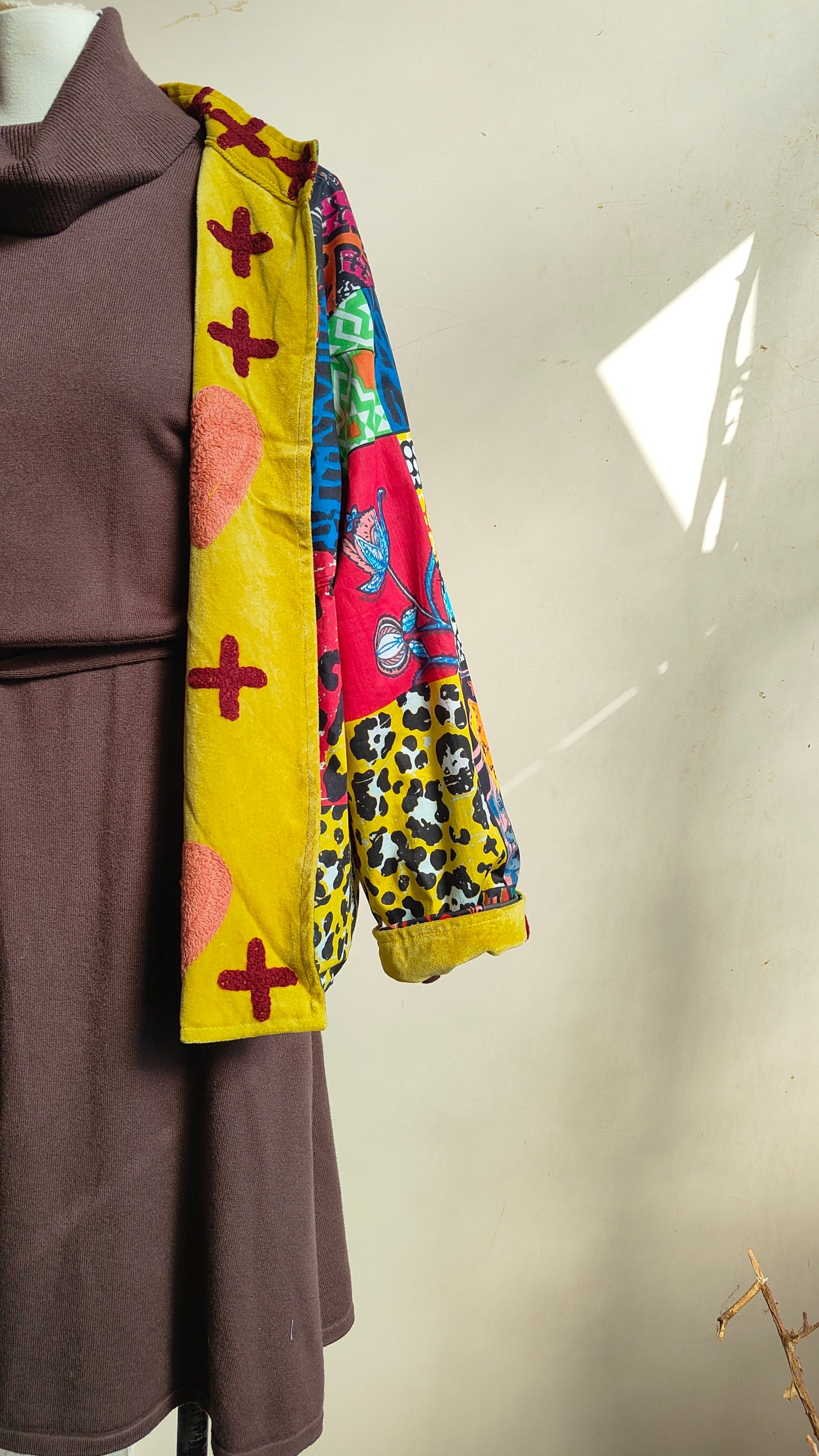 Giacca Boho con Tasche Laterali