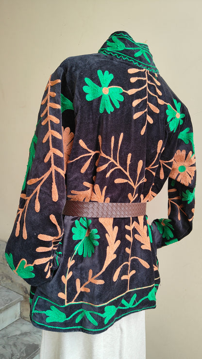 Giacca Boho con Tasche Laterali