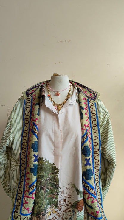 Giacca Boho tasche Canapa