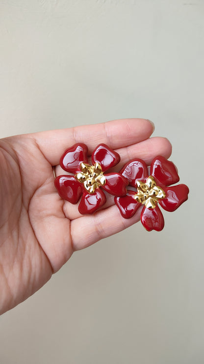 Orecchini Fleur Rouge