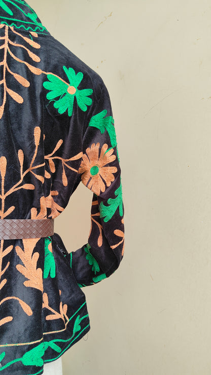 Giacca Boho con Tasche Laterali