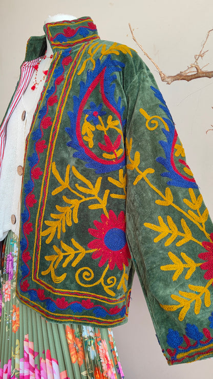 Giacca Boho con Tasche Laterali