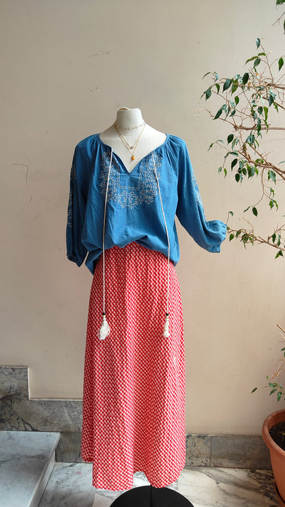 Blusa Ricamata Mirtilla