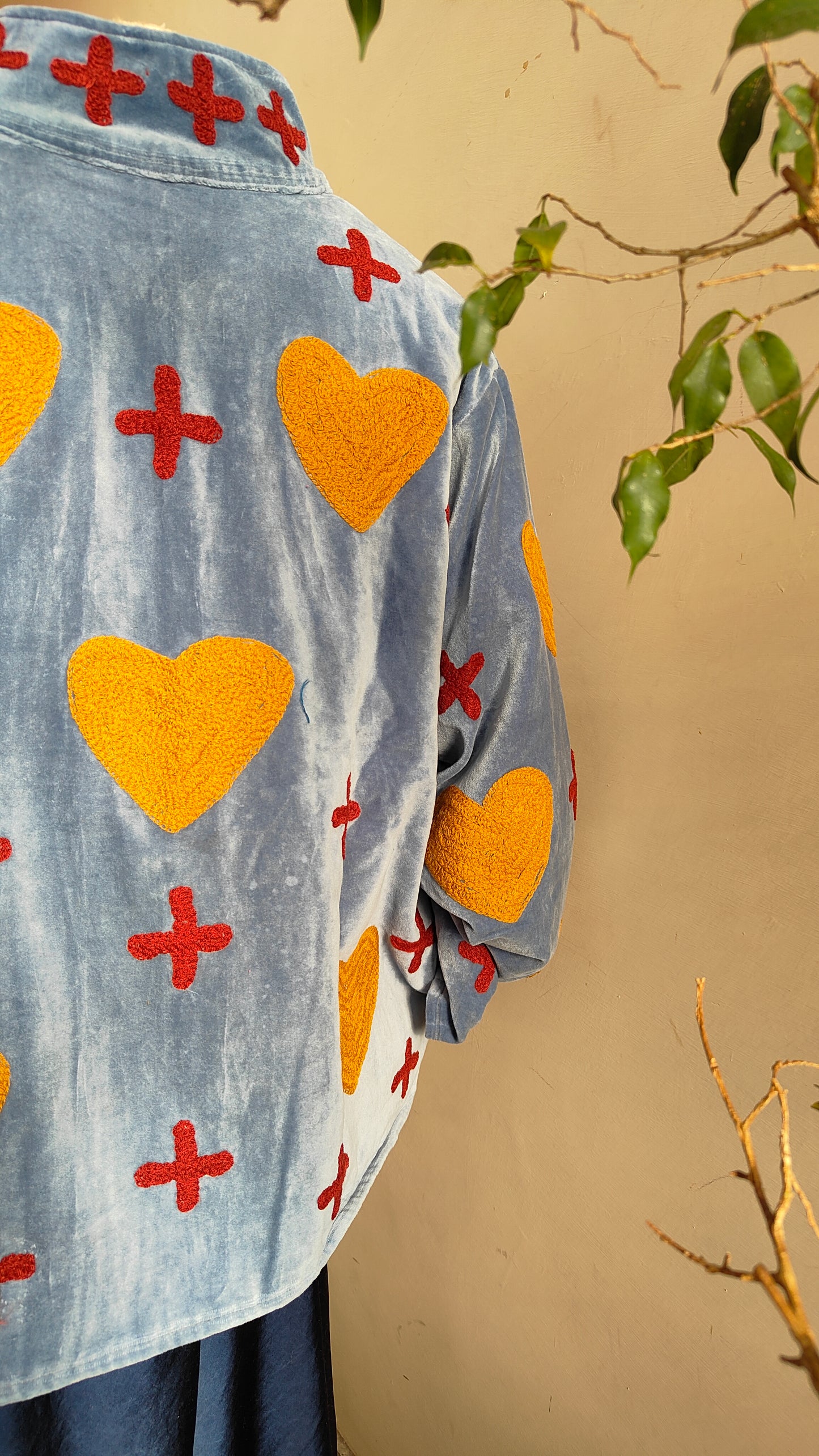 Giacca Boho con Tasche Laterali