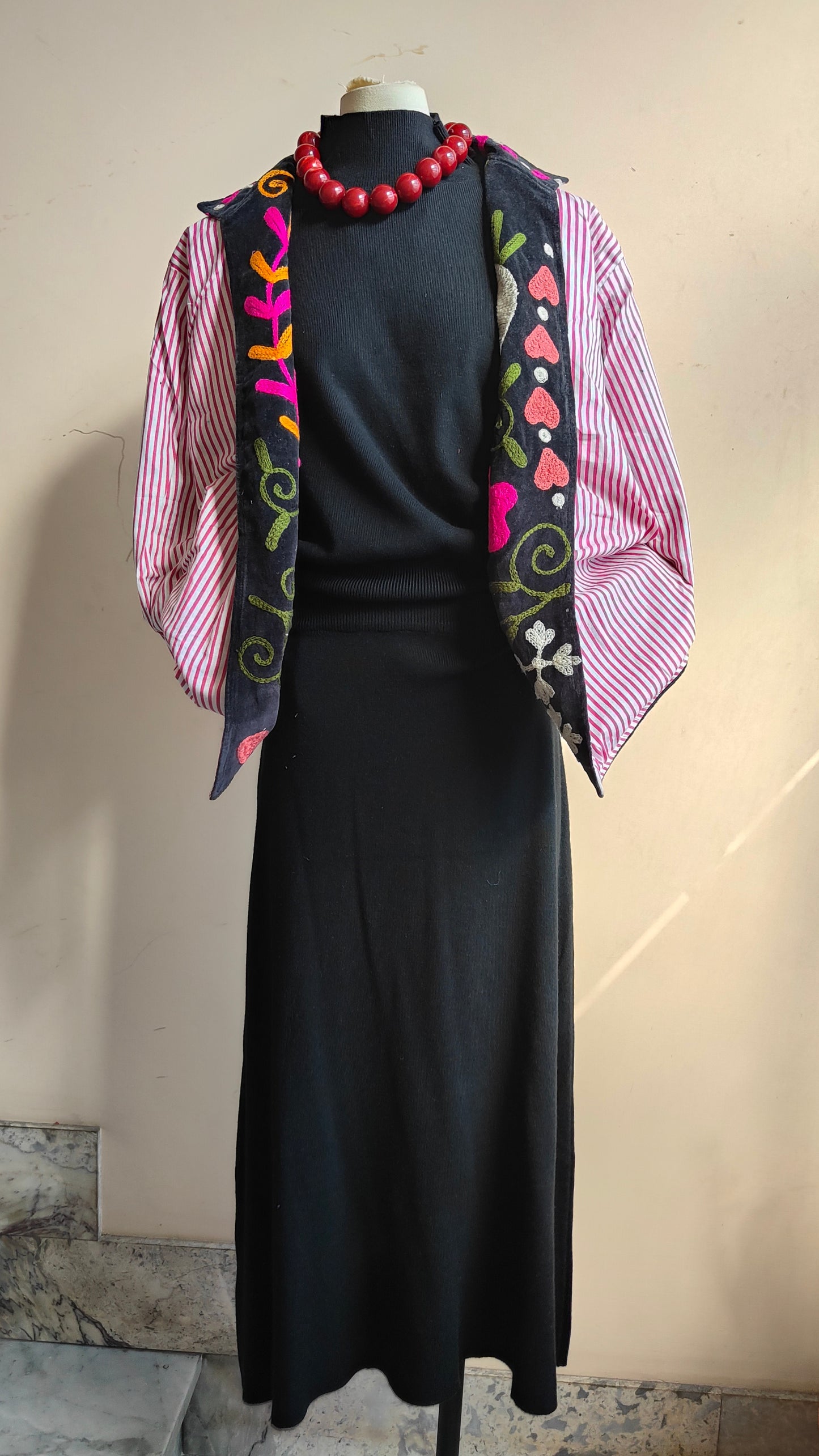 Giacca Boho con Tasche Laterali