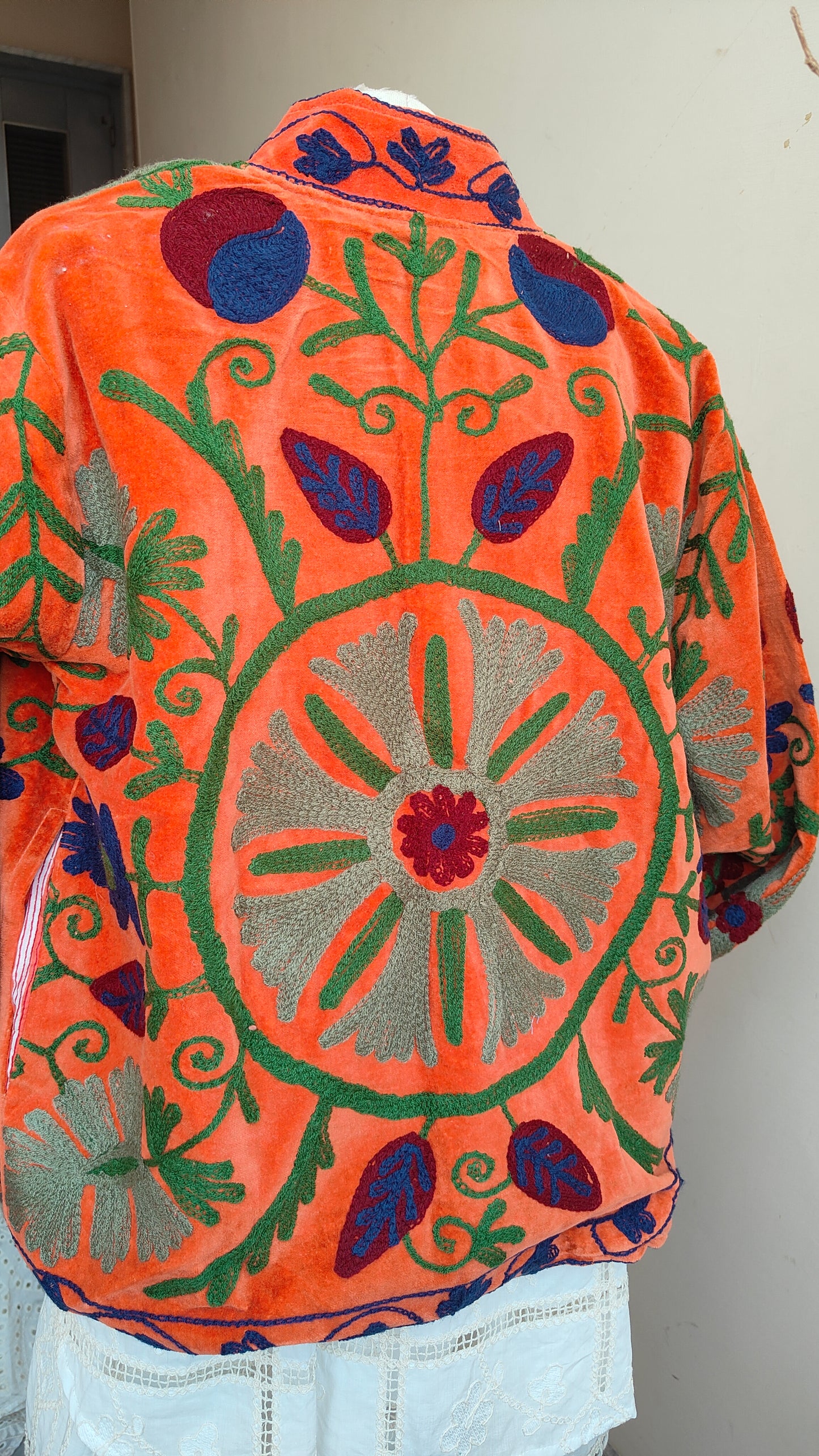 Giacca Boho con Tasche Laterali